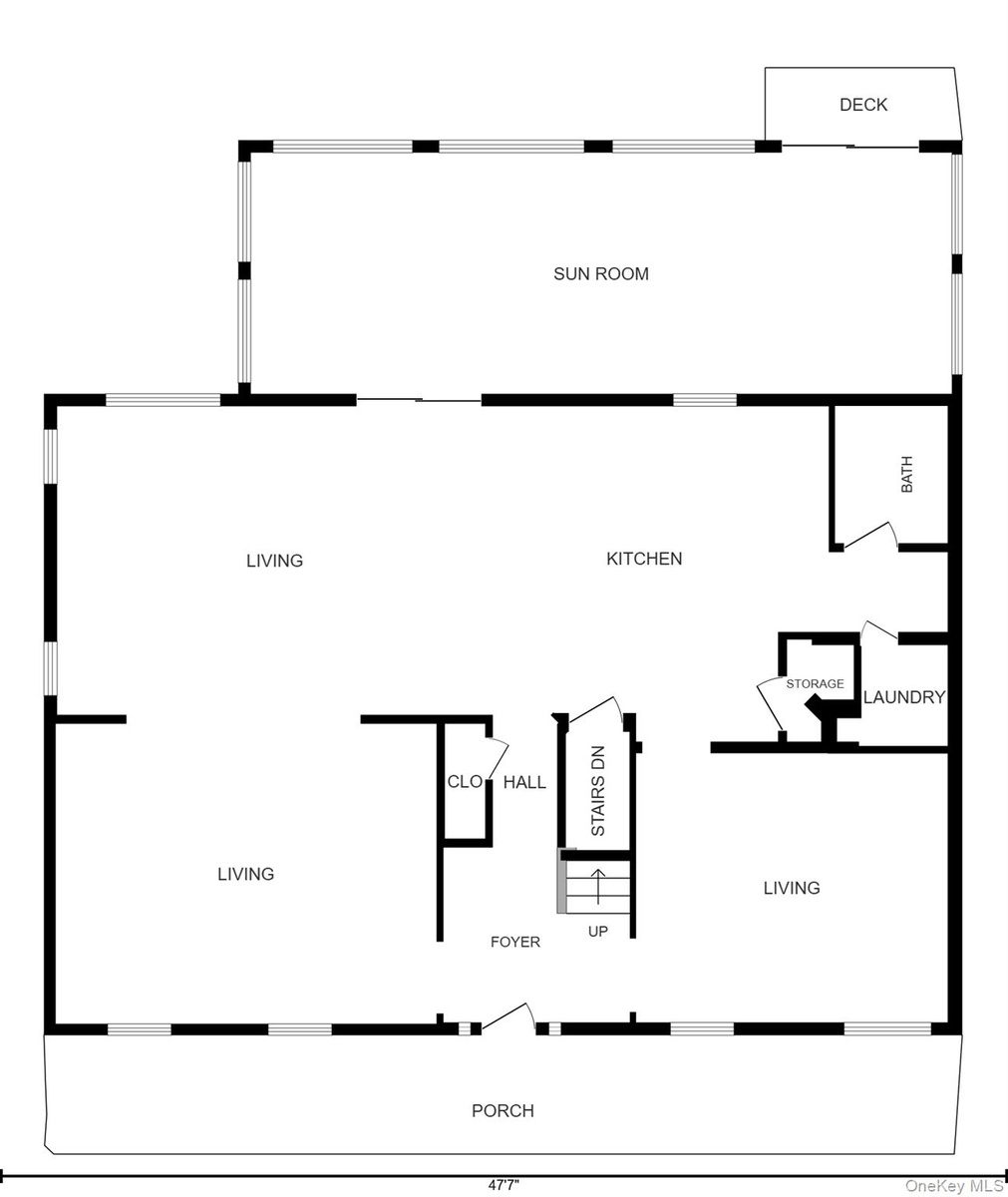 First level floor plan.