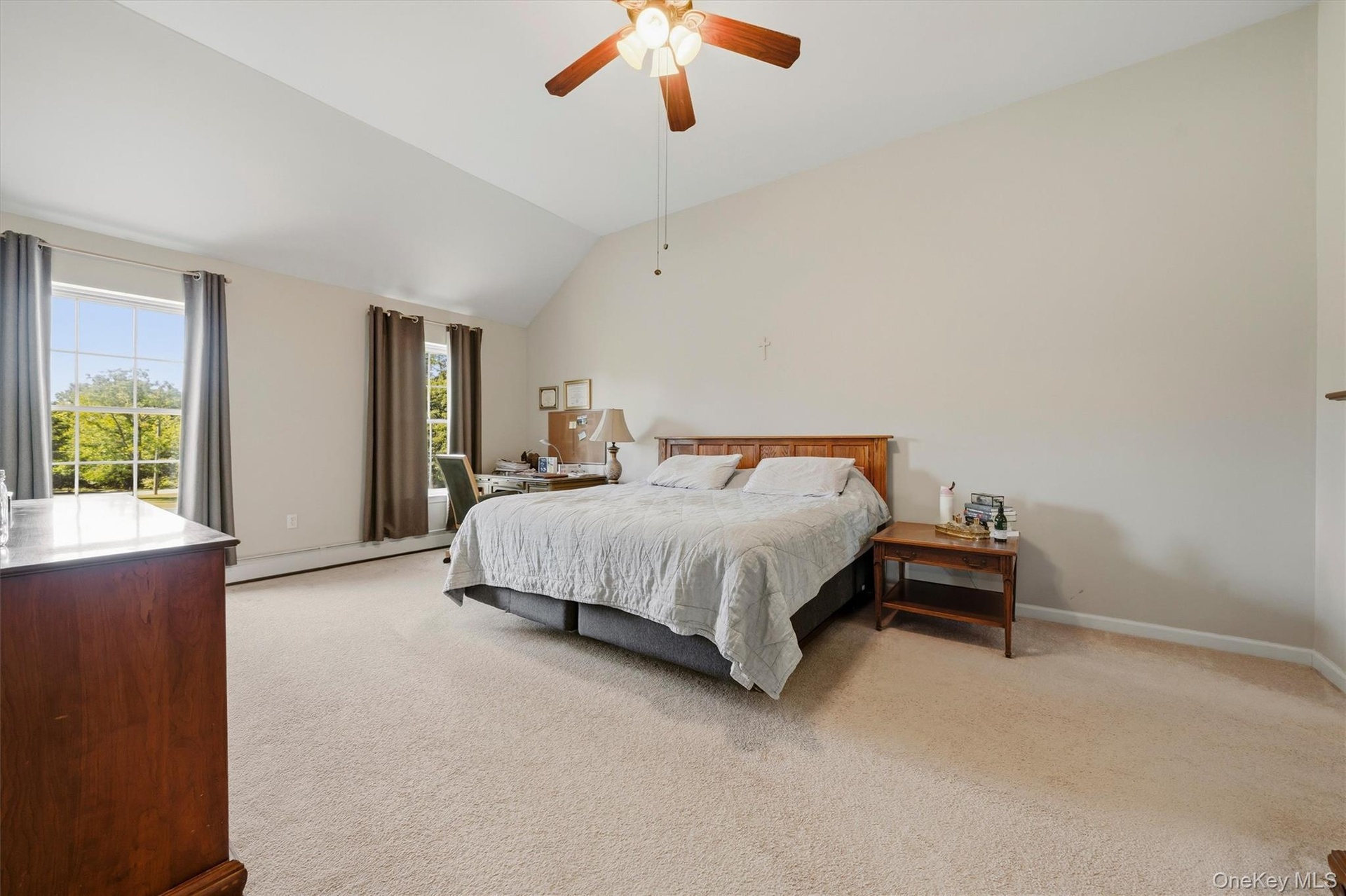 Spacious master suite.