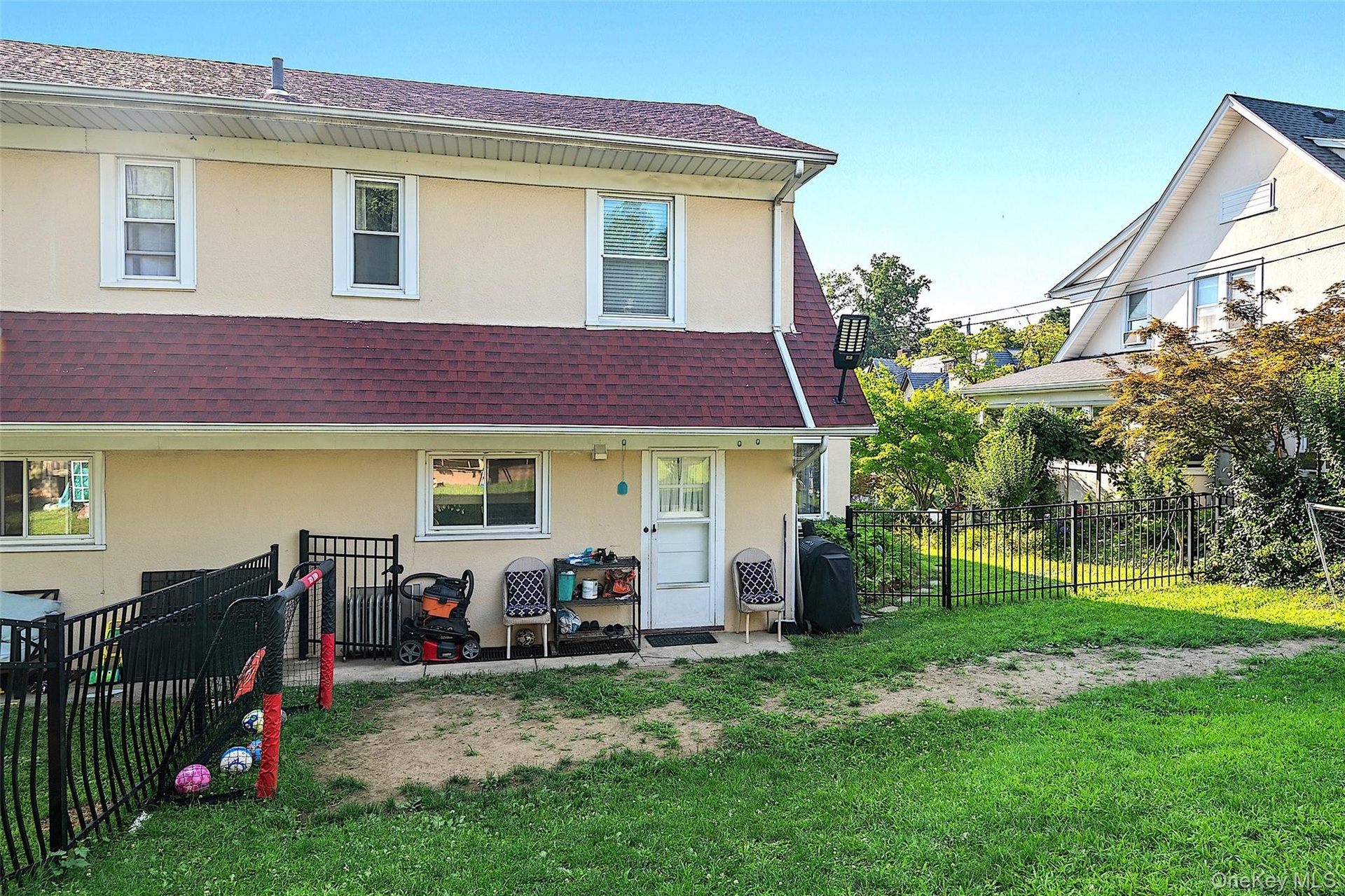 View of the units' yard looking down (#220)