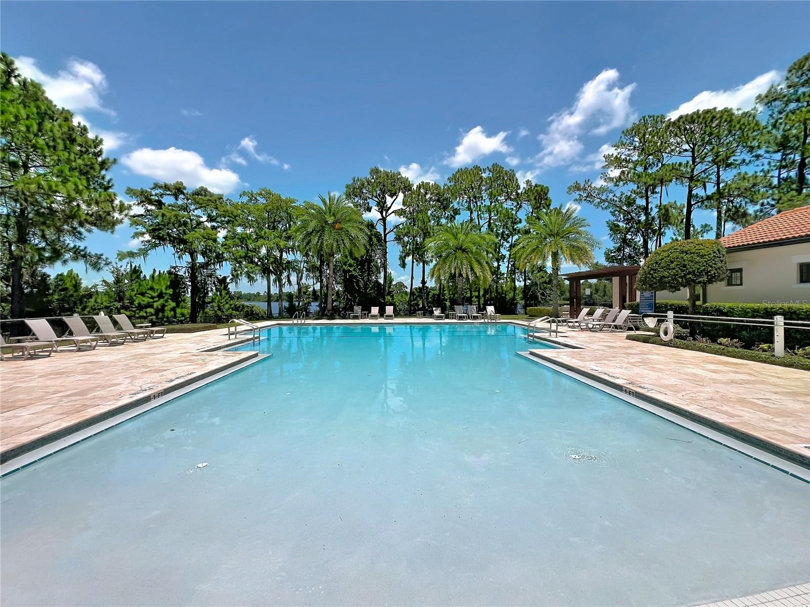 Community pool and views to the lake