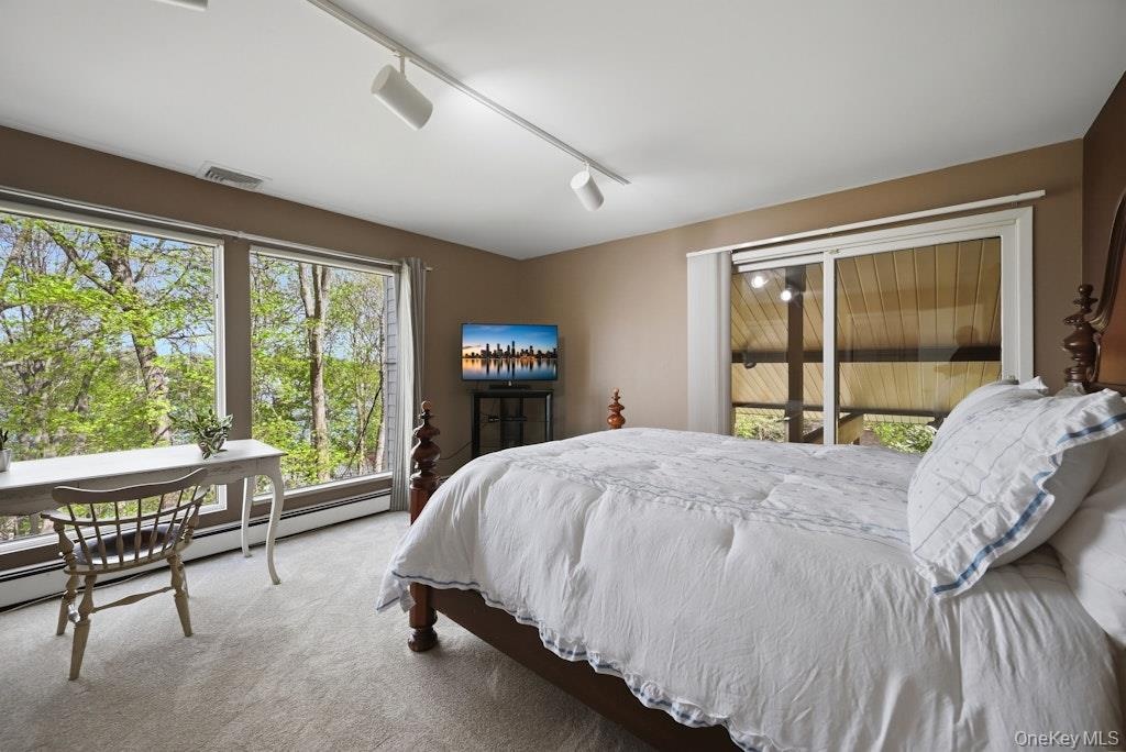 Incredible views from this bedroom, walk in closet