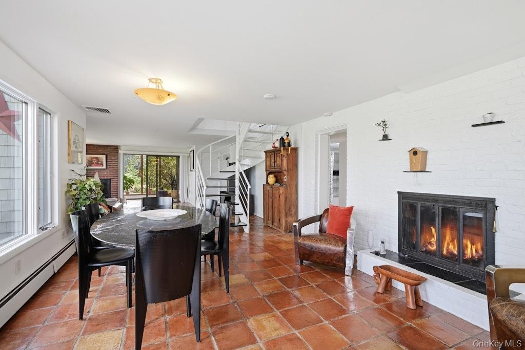 Dining Room with Fireplace