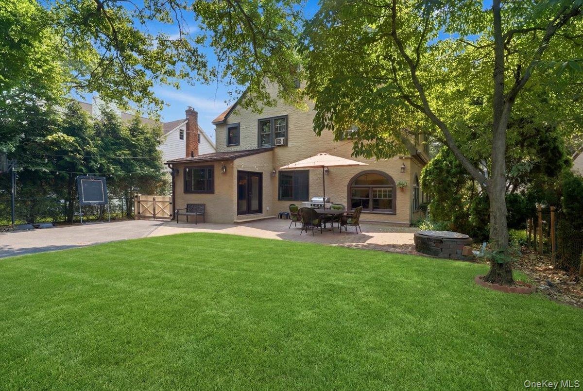 beautiful and private backyard