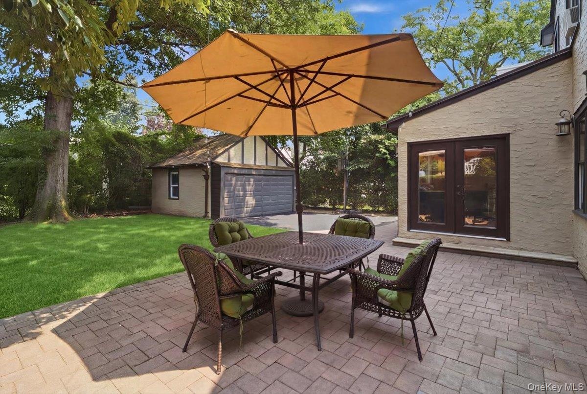 View of patio and backyard 60 x 125 lot