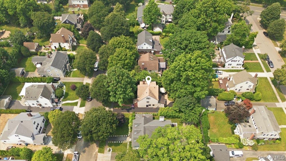 Beautiful Aerial View of 89 Poplar Street situated on a 60 x 125 lot
