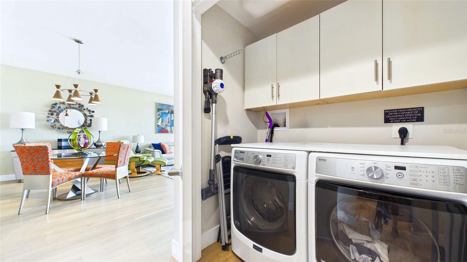 Laundry closet space
