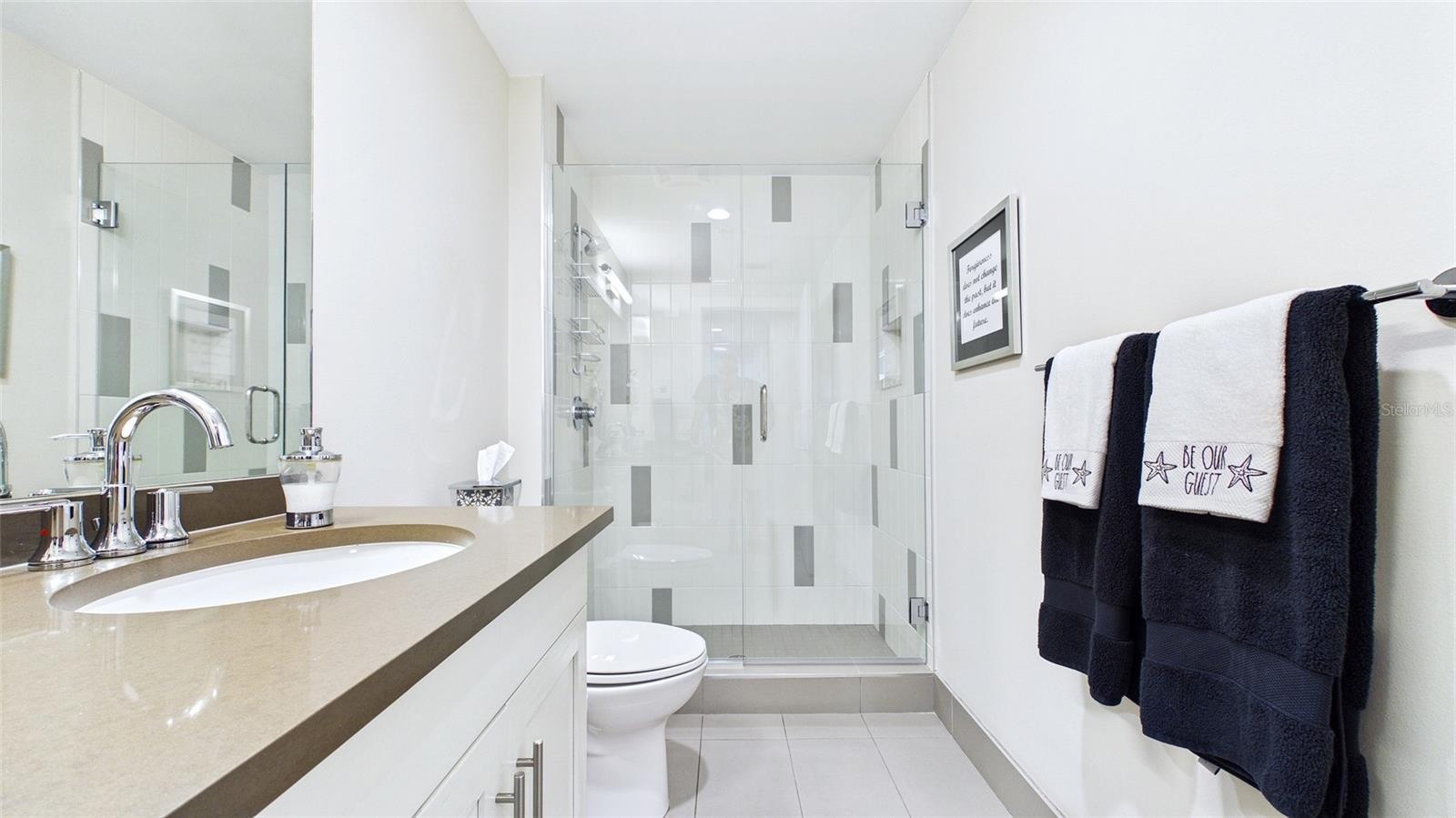 Guest bath with walk-in shower