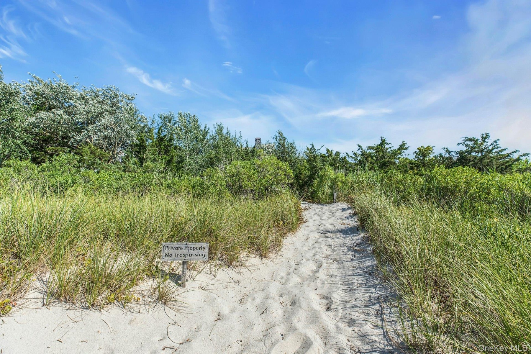 Private walkway to beach