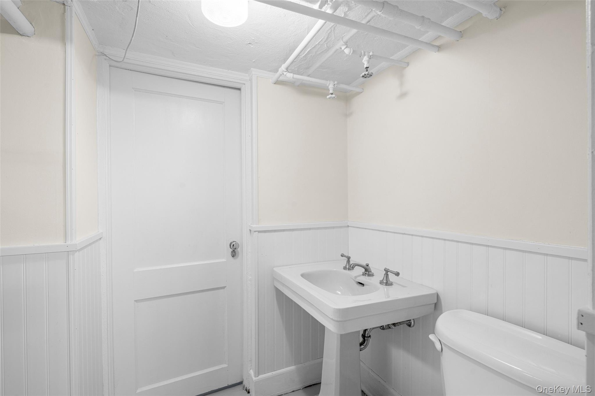 1/2 bath in basement.