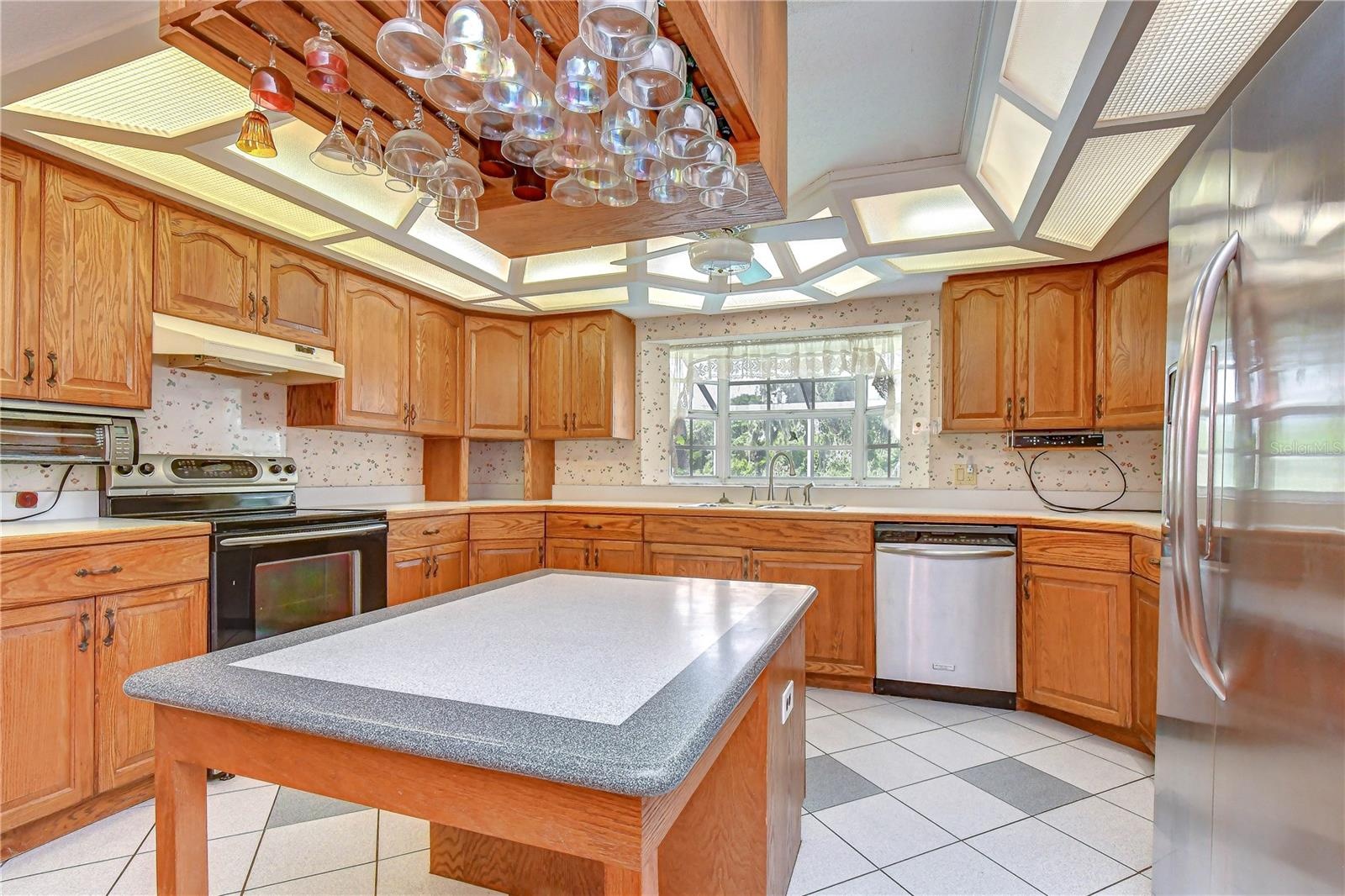 Abundant cabinetry and storage.