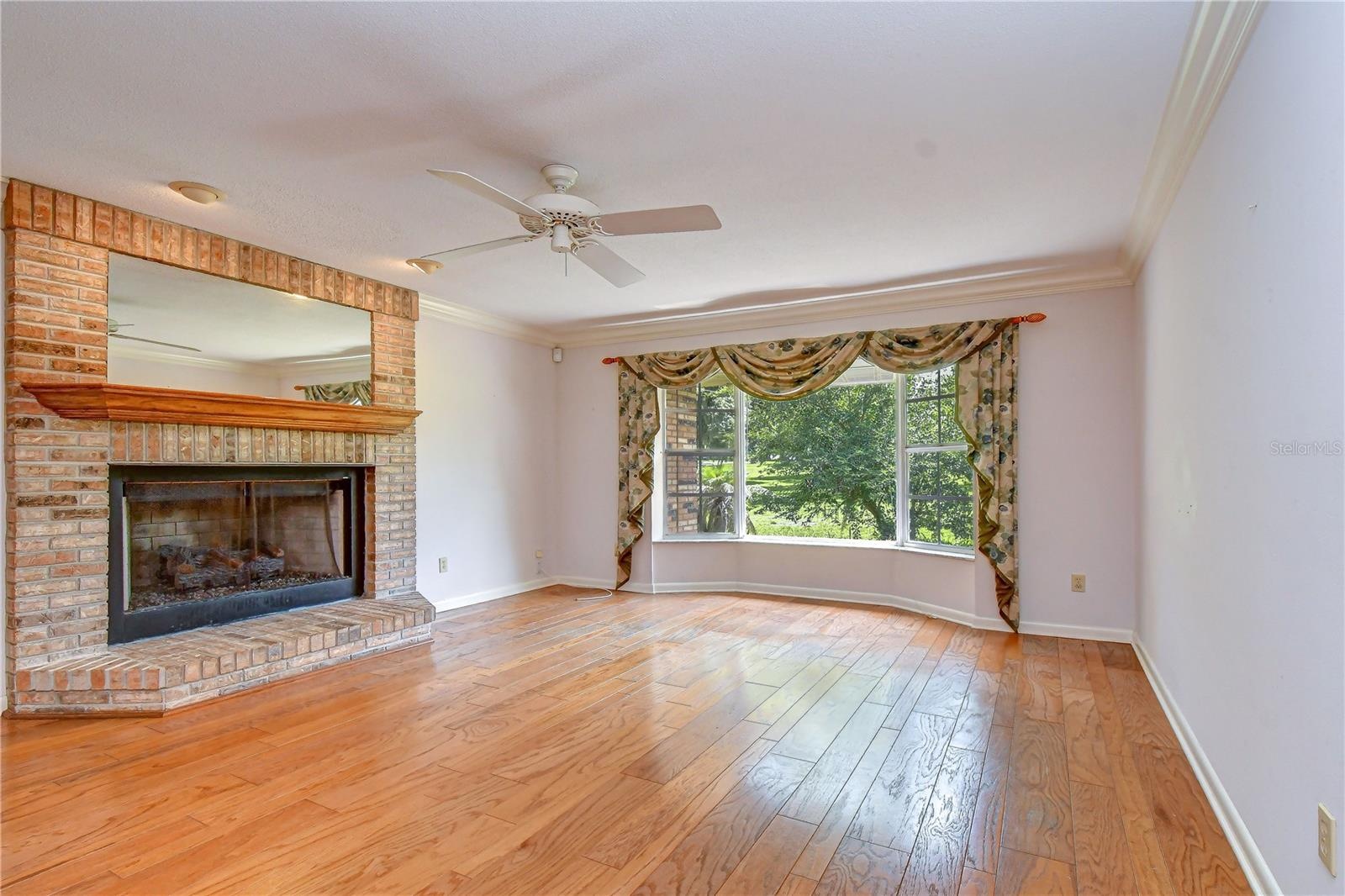 Spacious gathering space.