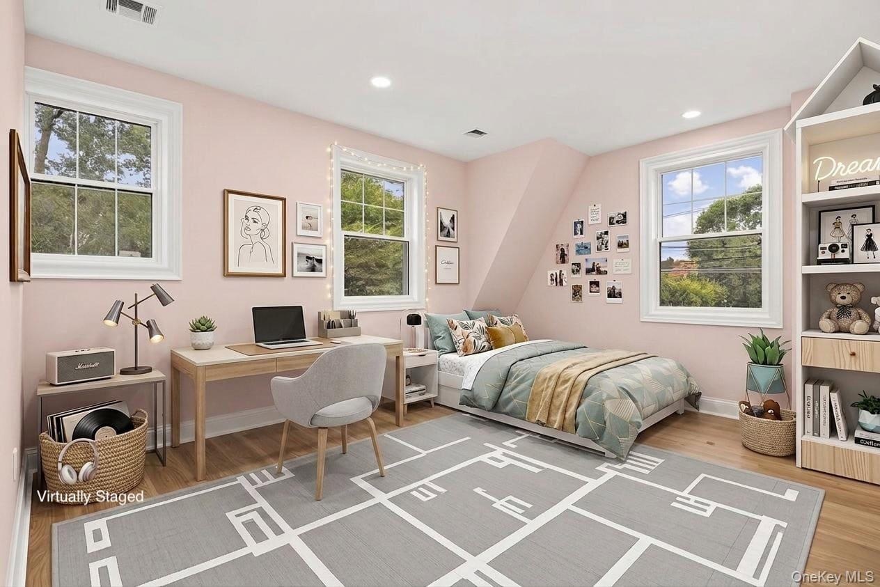 Virtually staged bedroom 2