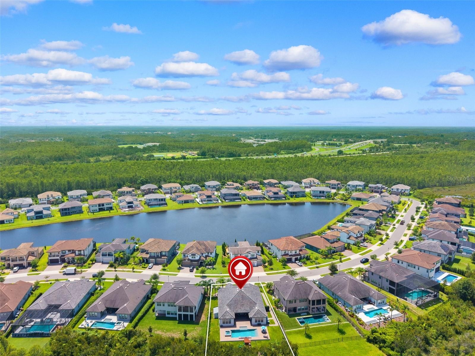 Large .39 acre lot with no rear neighbors thanks to the preserve.
