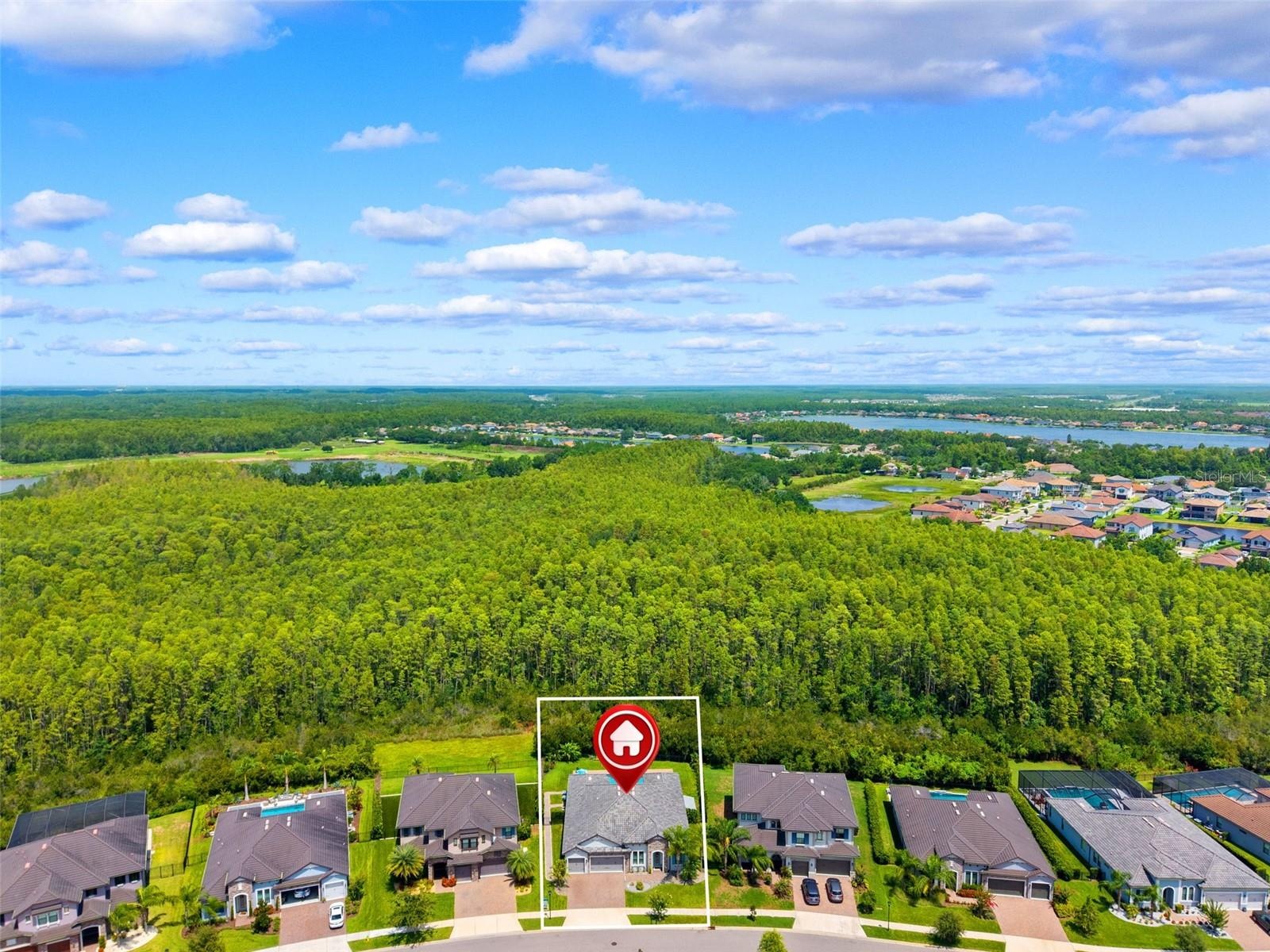 Large .39 acre lot with no rear neighbors thanks to the preserve.