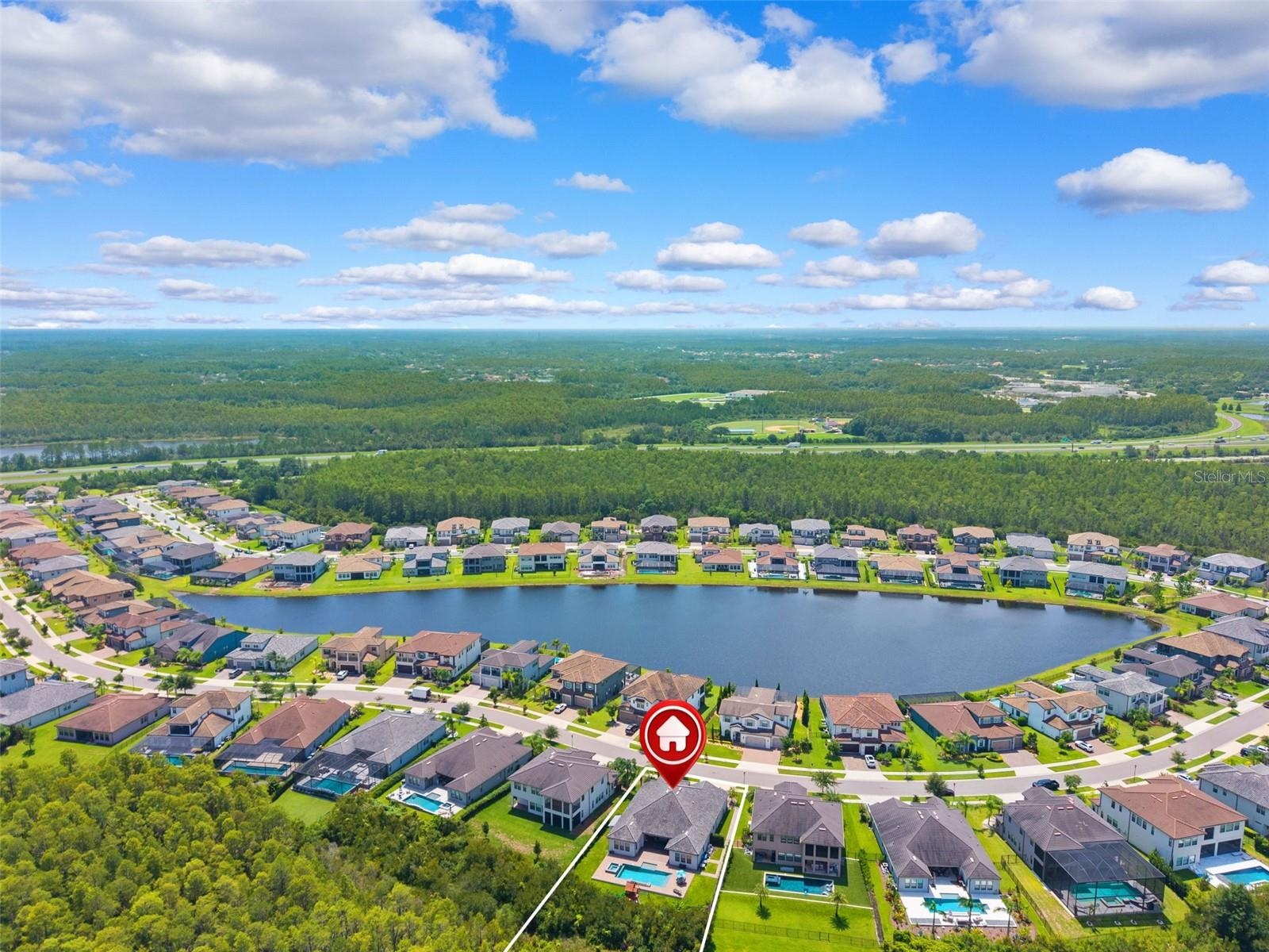 Large .39 acre lot with no rear neighbors thanks to the preserve.