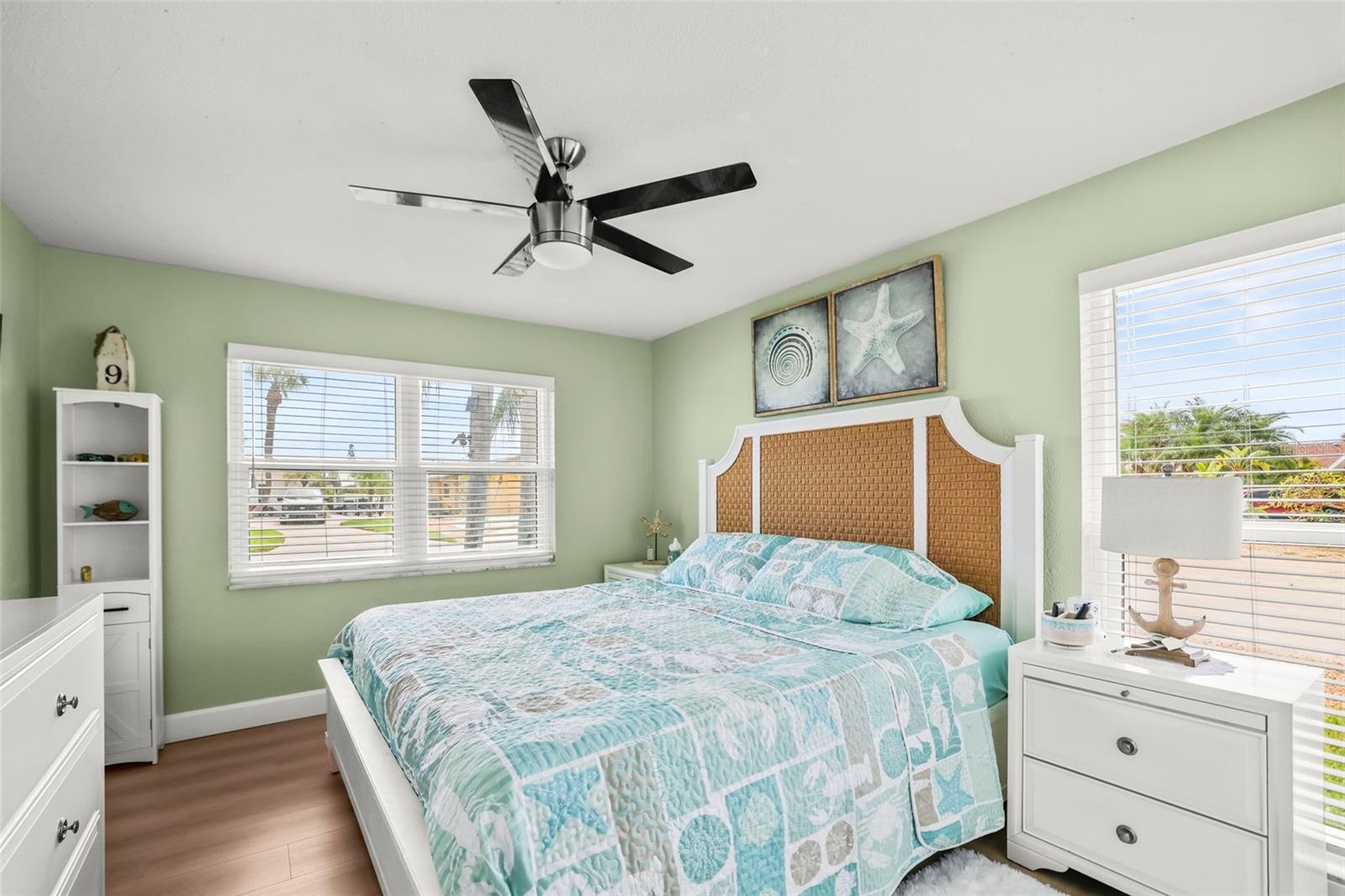 Third bedroom facing the bed and window.