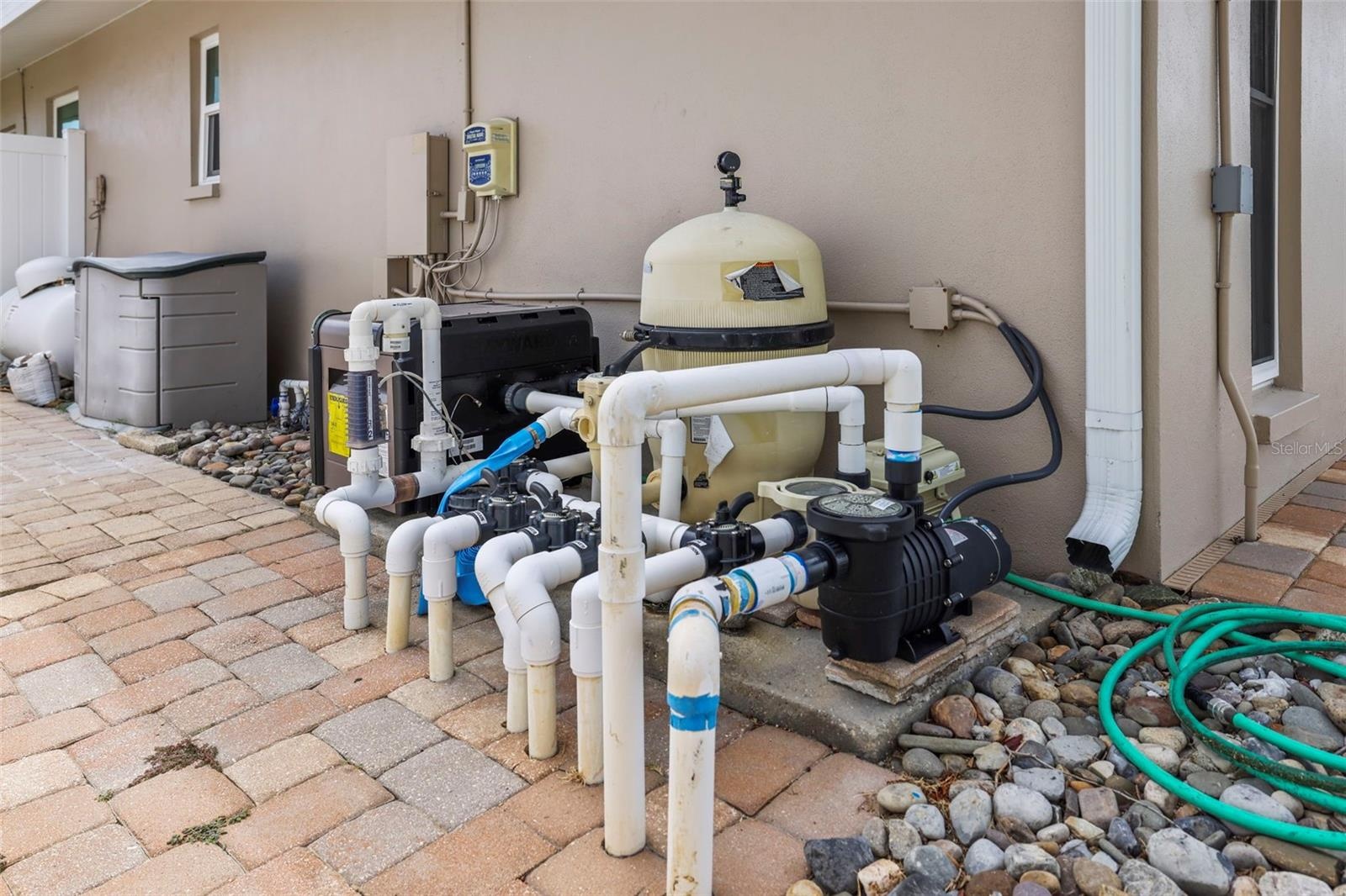 Pool equipment.