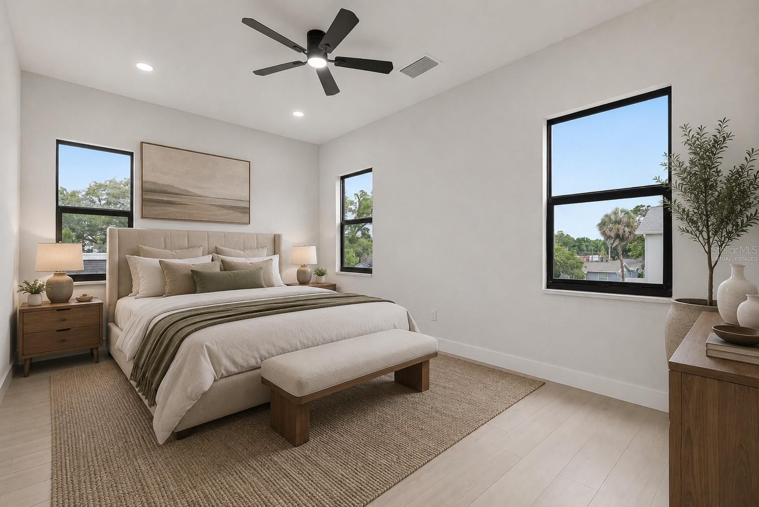 Primary Bedroom Virtually Staged