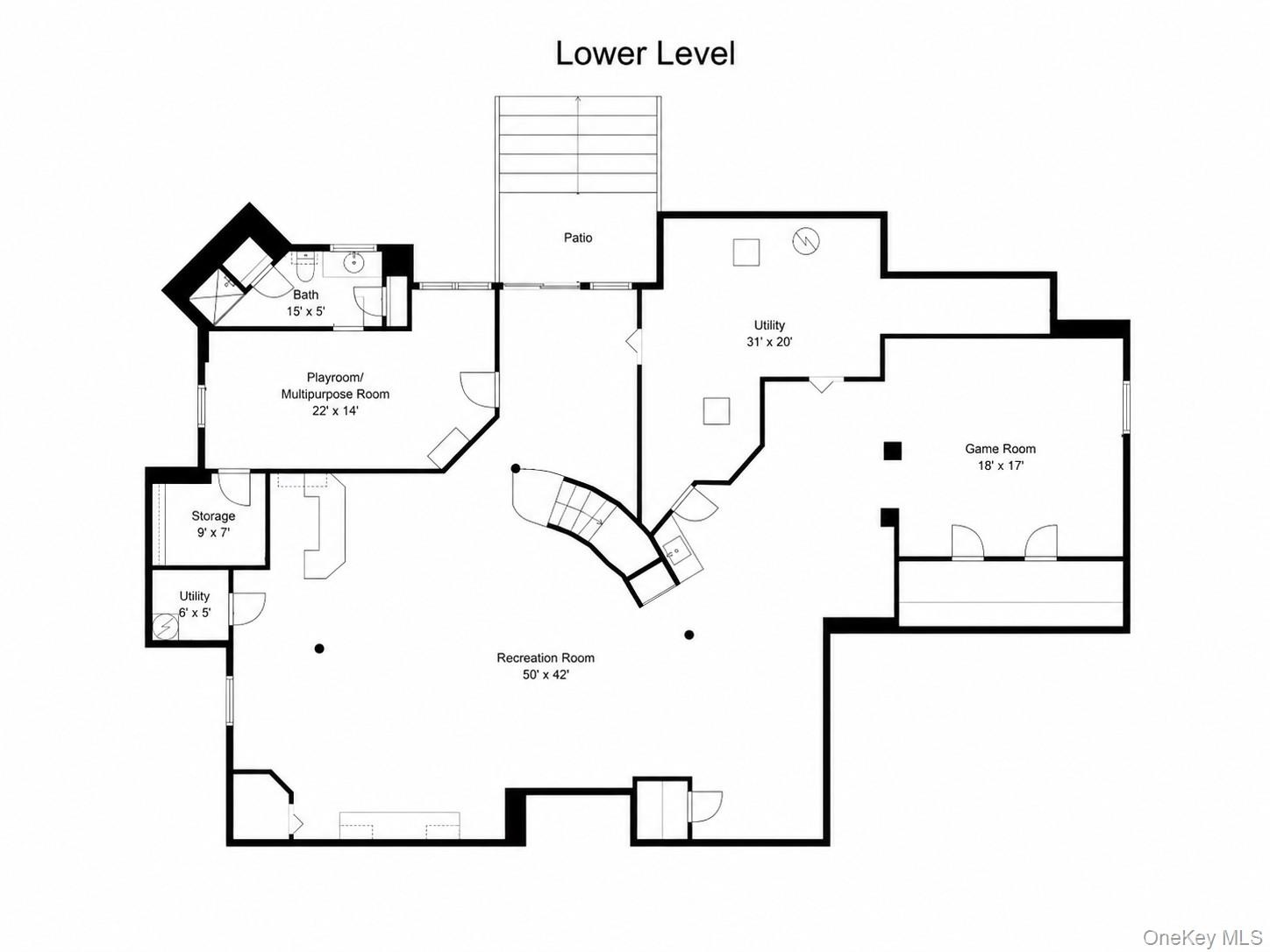 Lower level-square footage not guaranteed as accurate