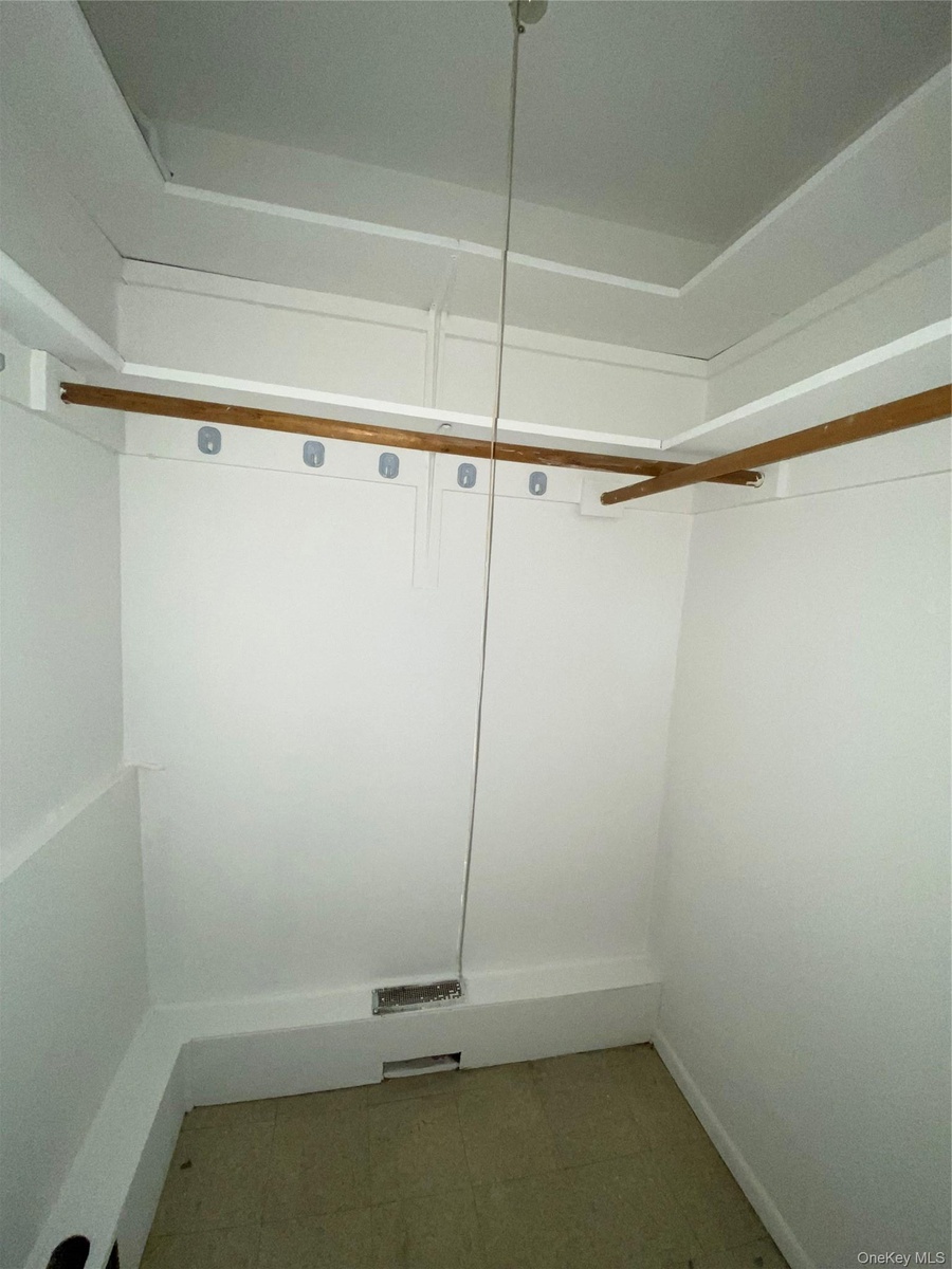 Walk-in closet on lower level
