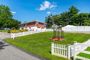 side yard with gazebo