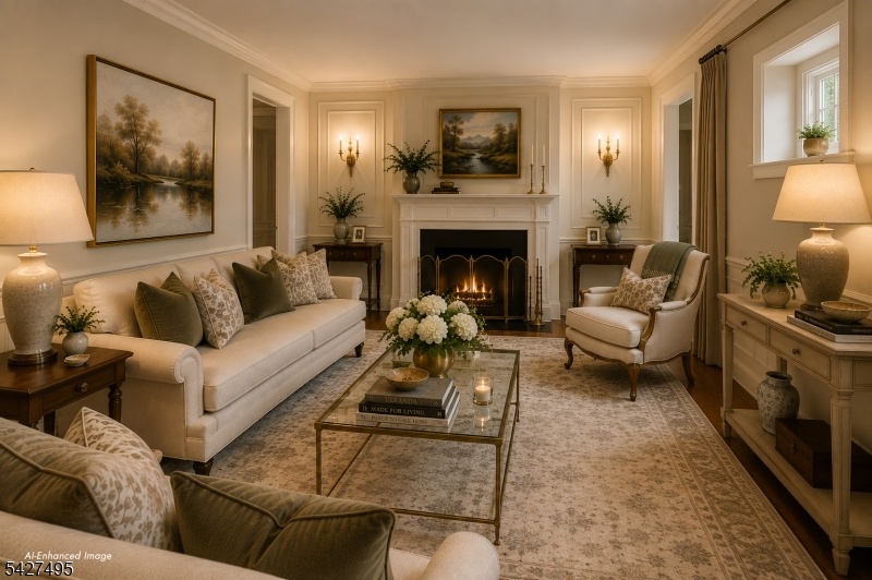 AI enhanced - living room