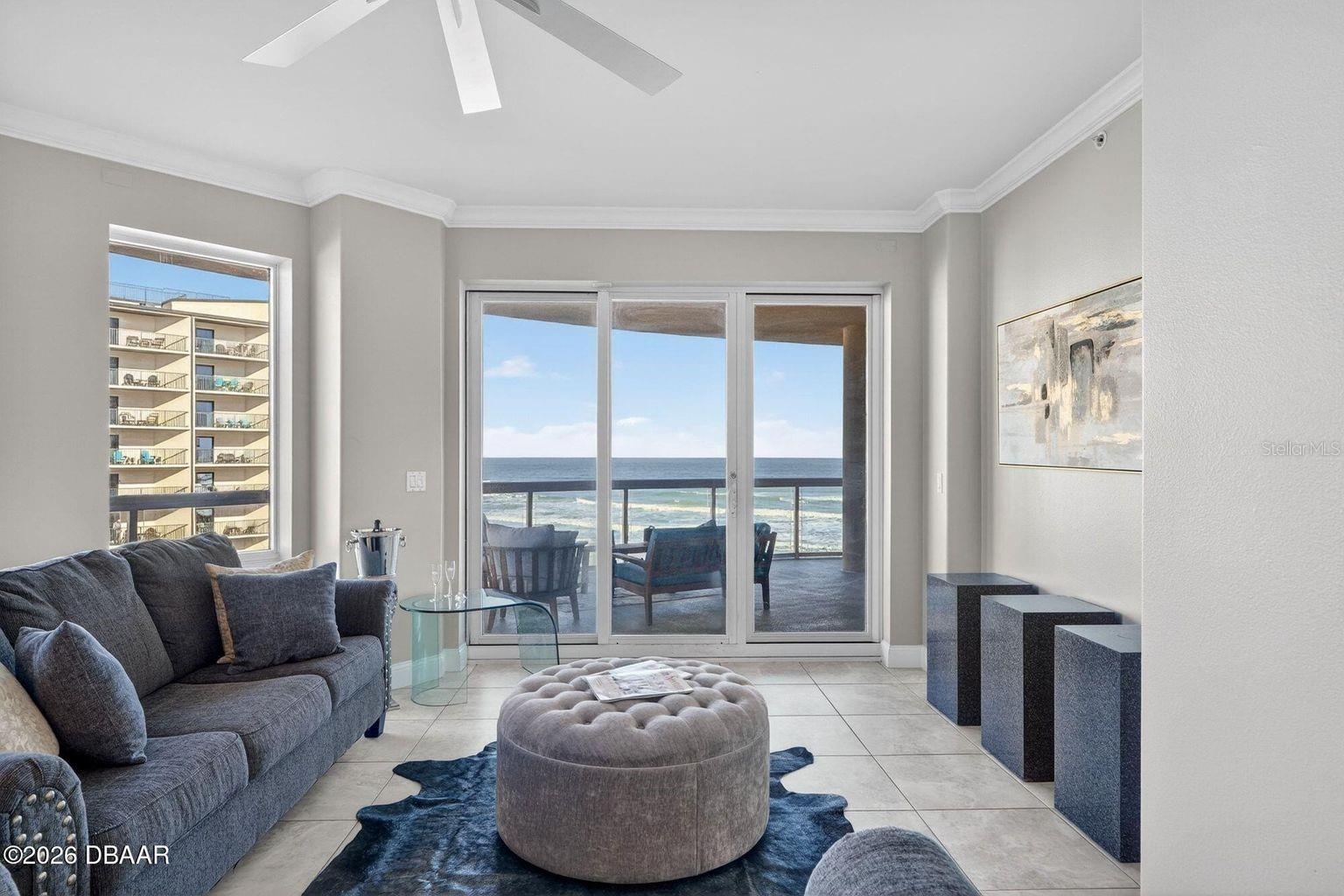 Ocean view from Living Room