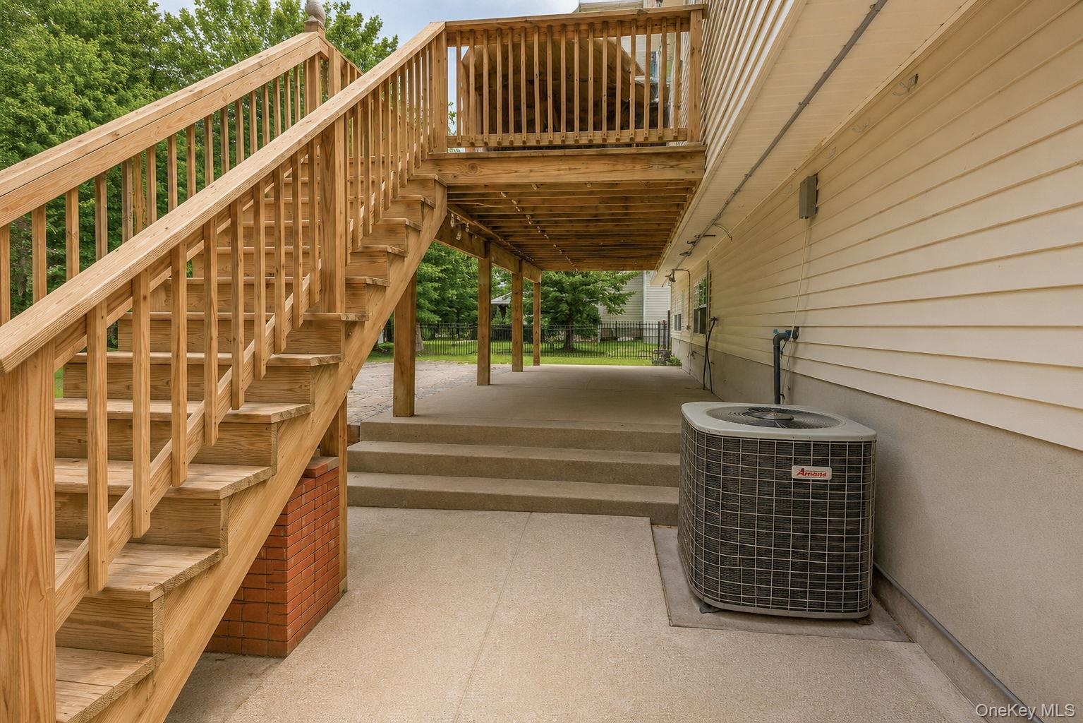 under deck patio for entertaining