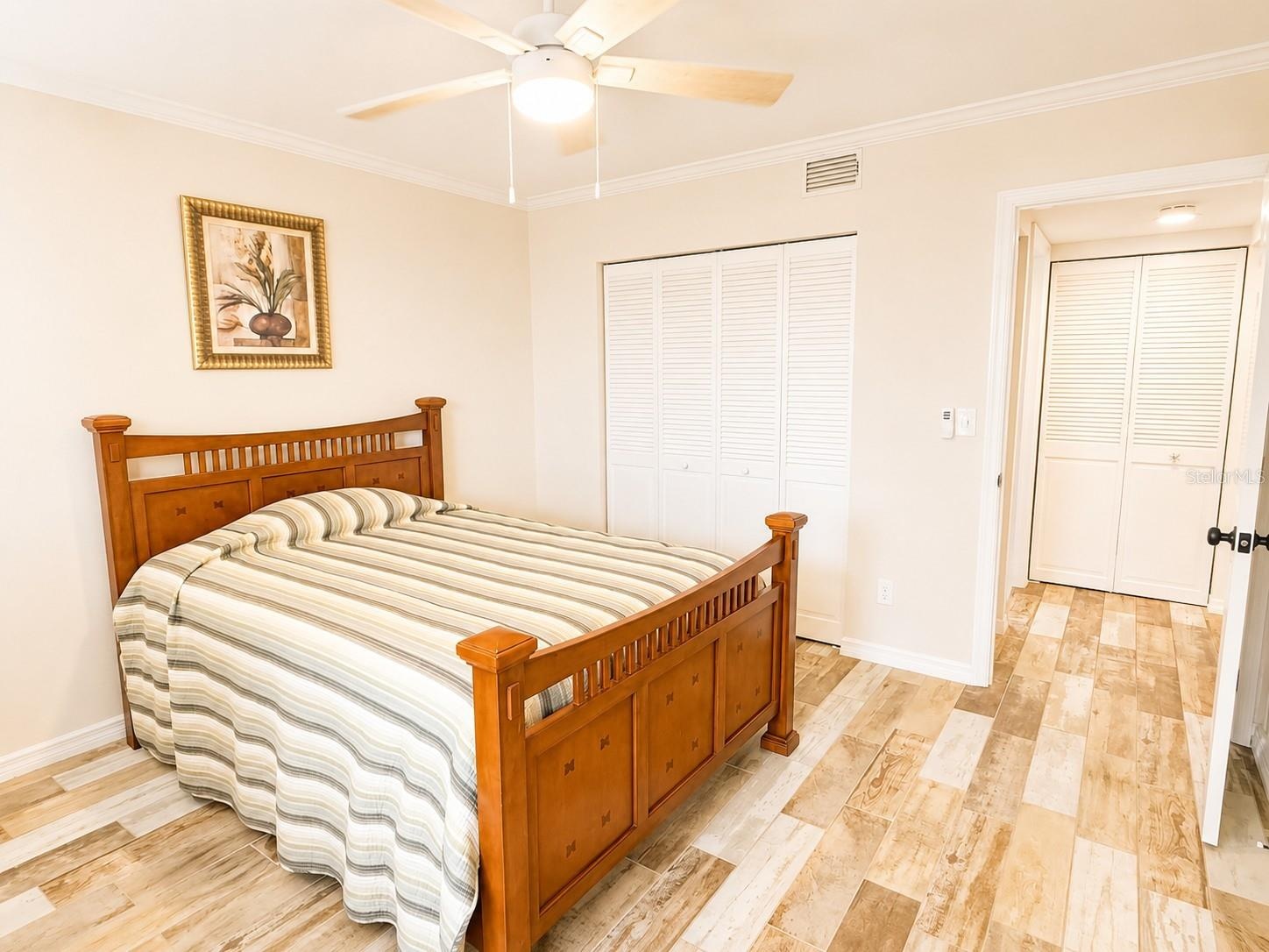Primary bedroom with views of Lemon Bay!