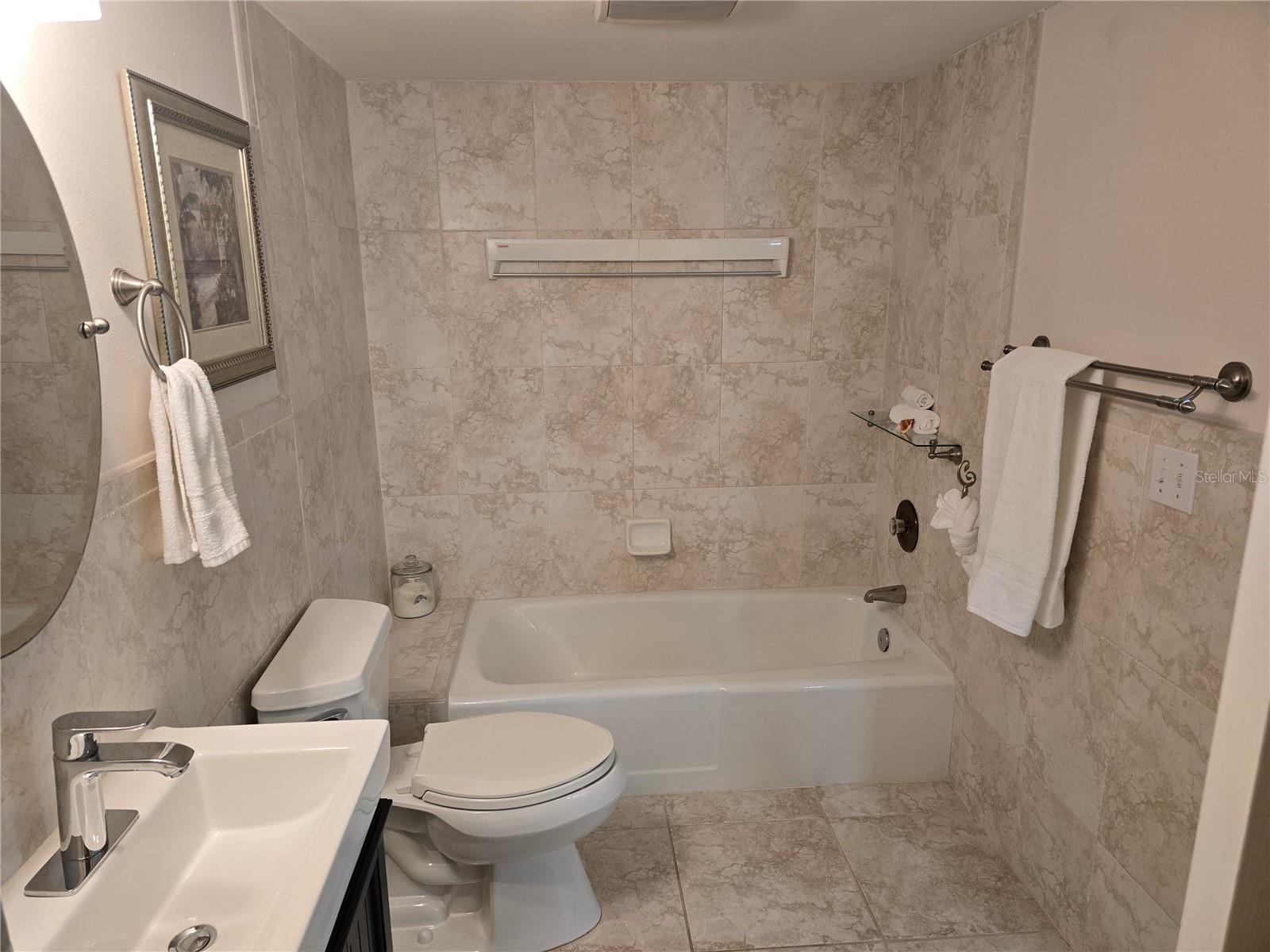 Tub shower combo.