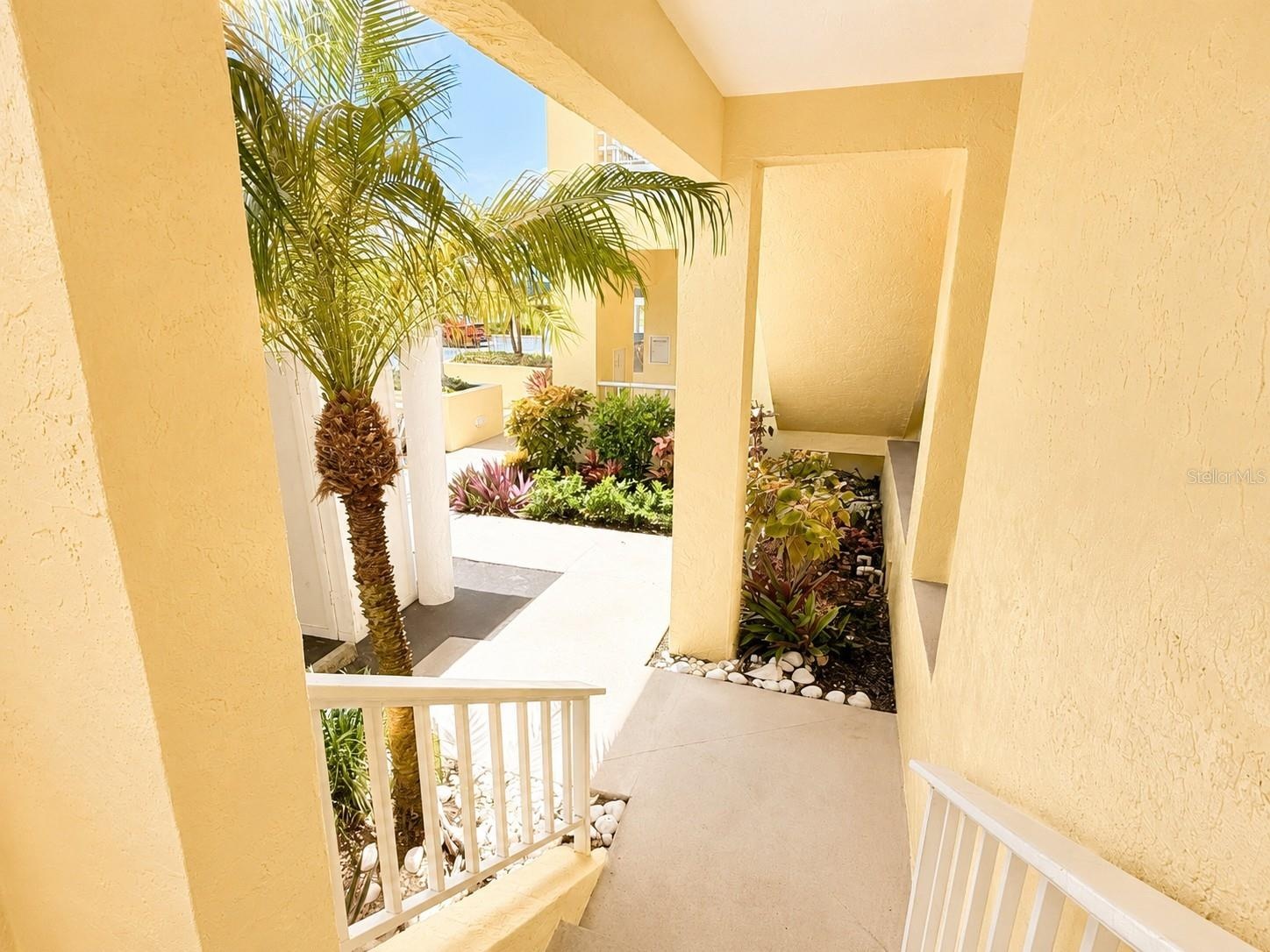 Covered Walkway to condo! Stoage