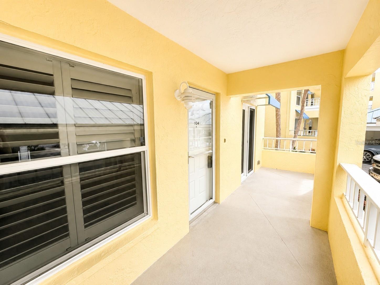 Covered Entry to condo!