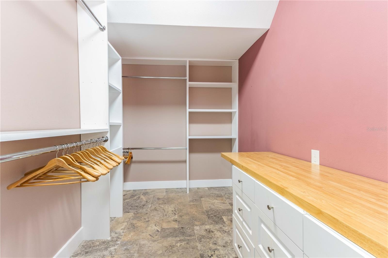 1 OF 2 MASTER BDRM CLOSETS