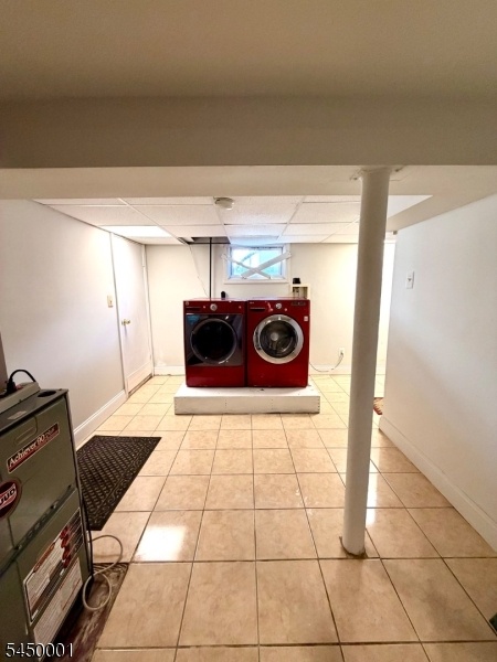 Laundry in basement