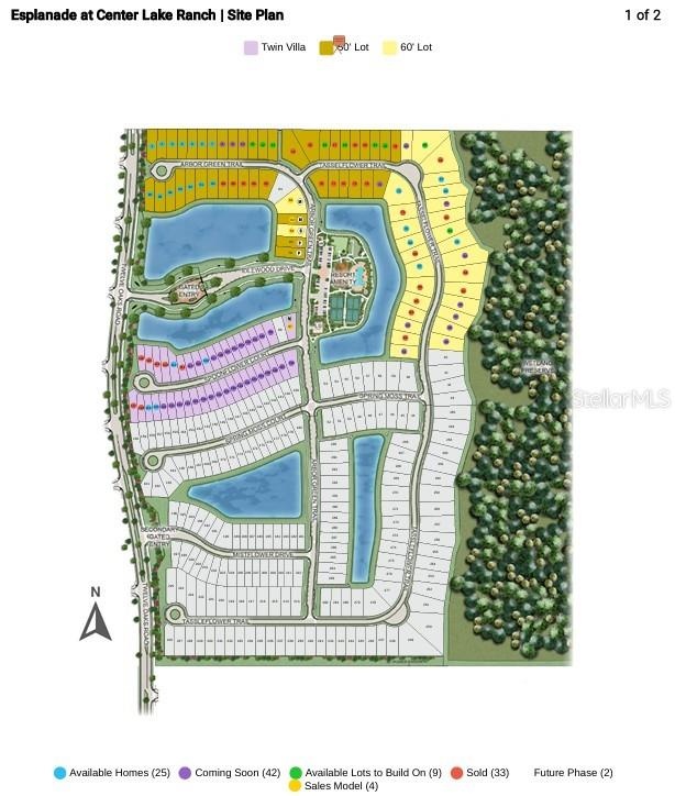 Esplanade at Center Lake Ranch Site Map