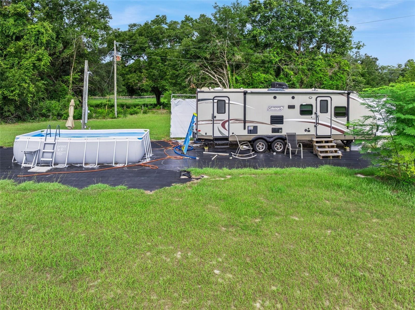 RV site on the back of the property