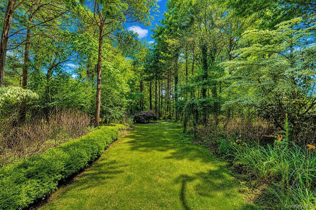 Garden pathway through the grounds