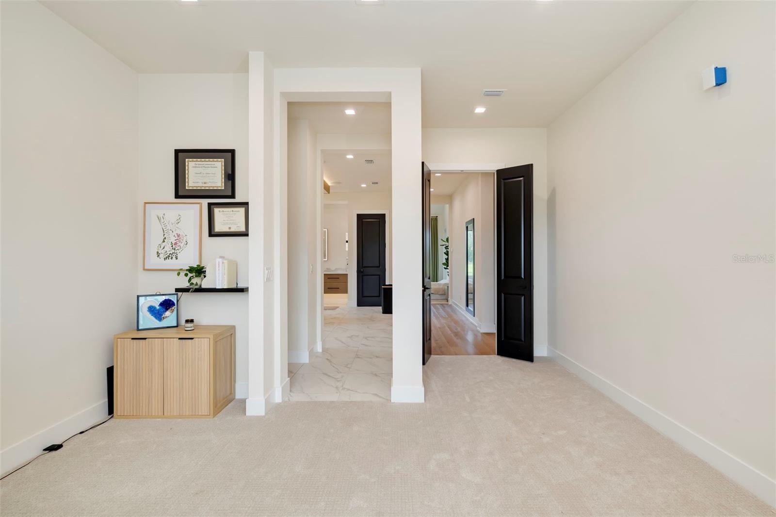 Primary Closet is an office but a blank slate for your dress closet