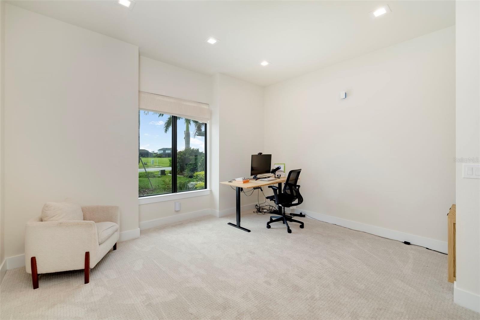Master office is a blank slate