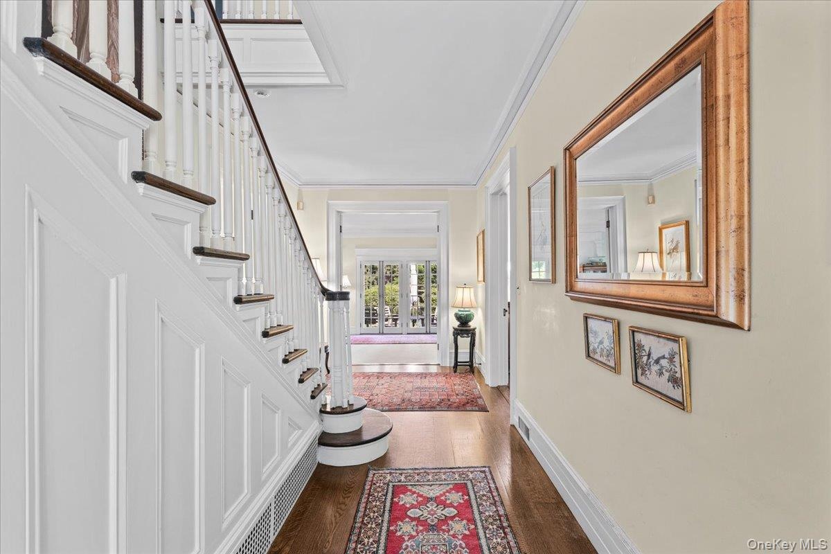 View from entry all the way through the house to the sunroom and beyond