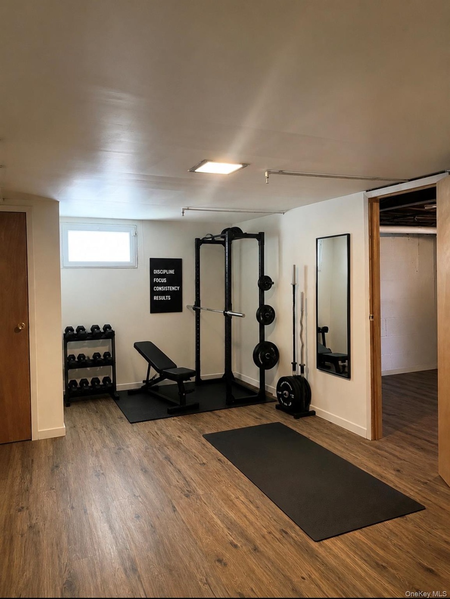 Staged basement area