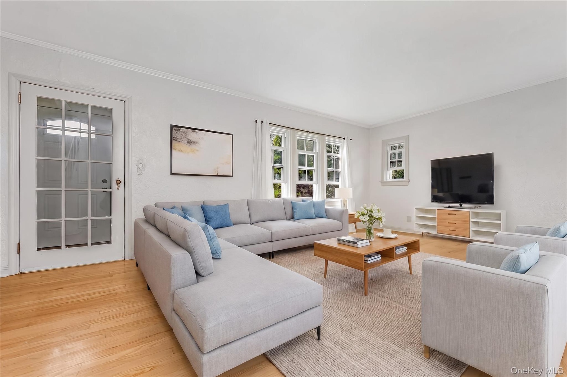 Staged living room
