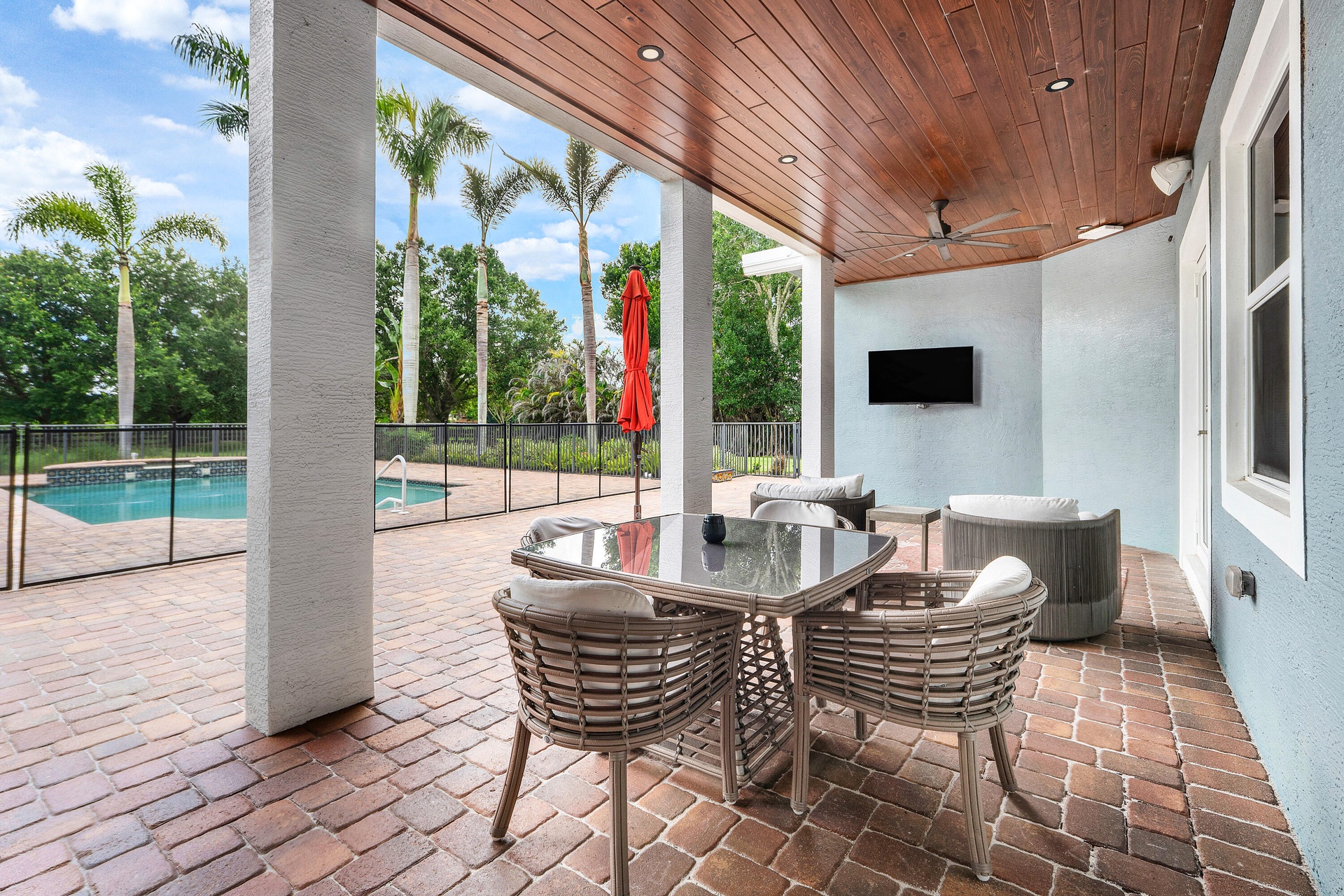 Covered patio