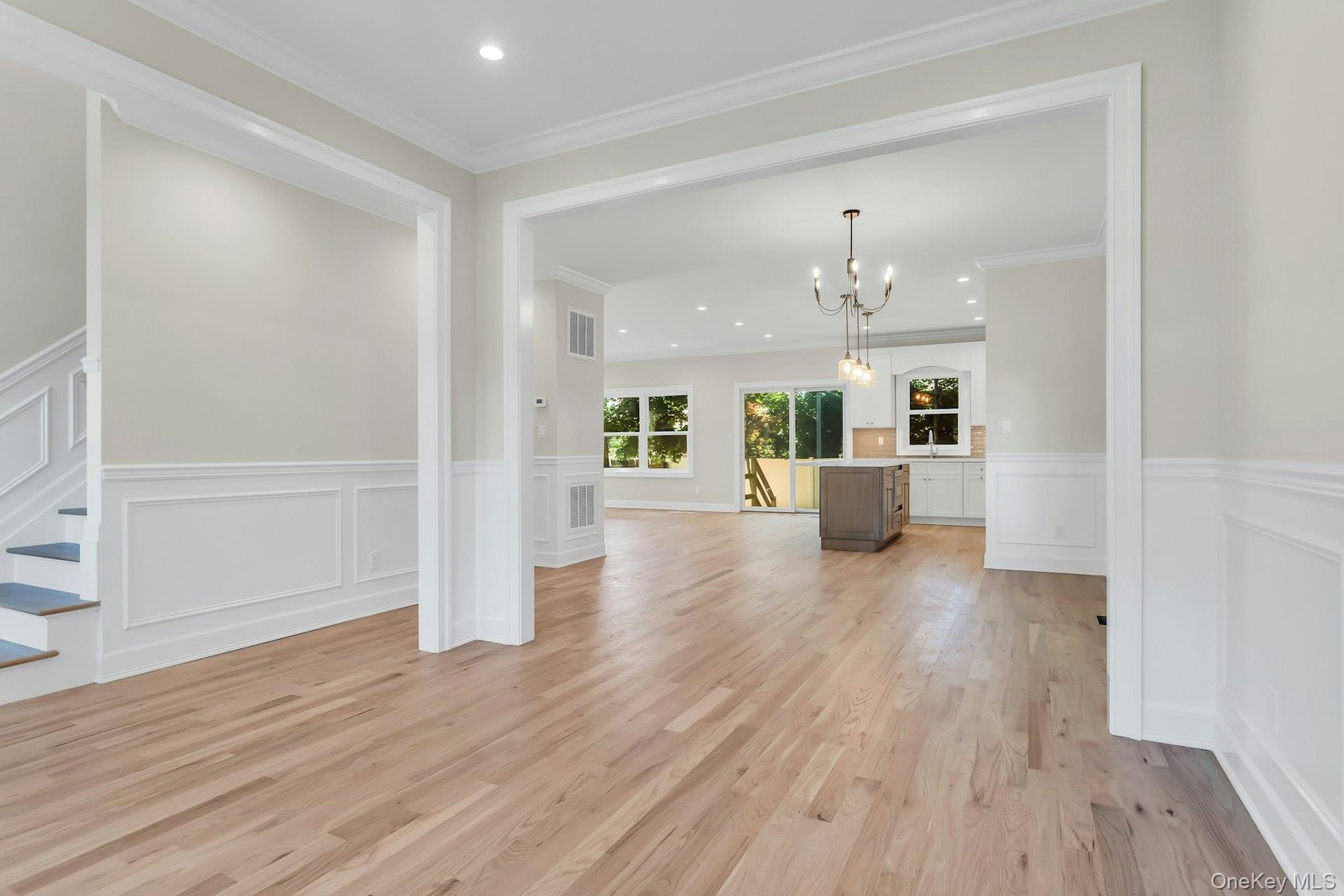 Open floor plan, beautiful hardwood natural floors throughout