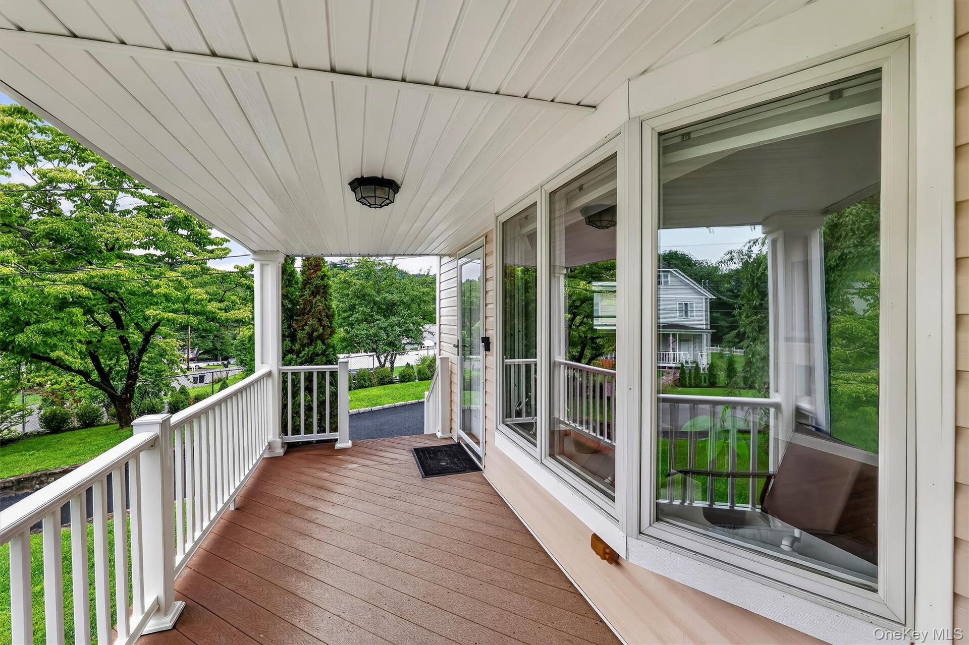 Beautiful front porch creates a warm and inviting entrance to the home.