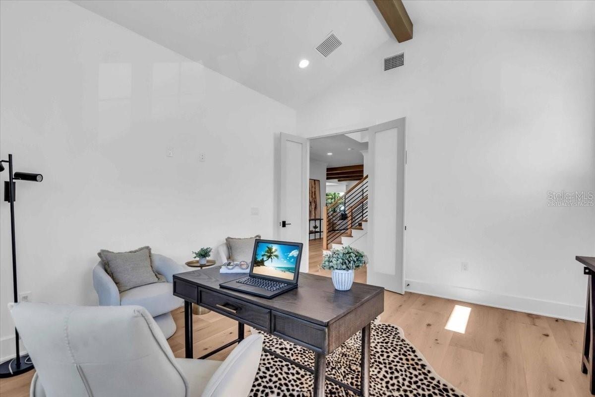 Office/Den Virtually Staged