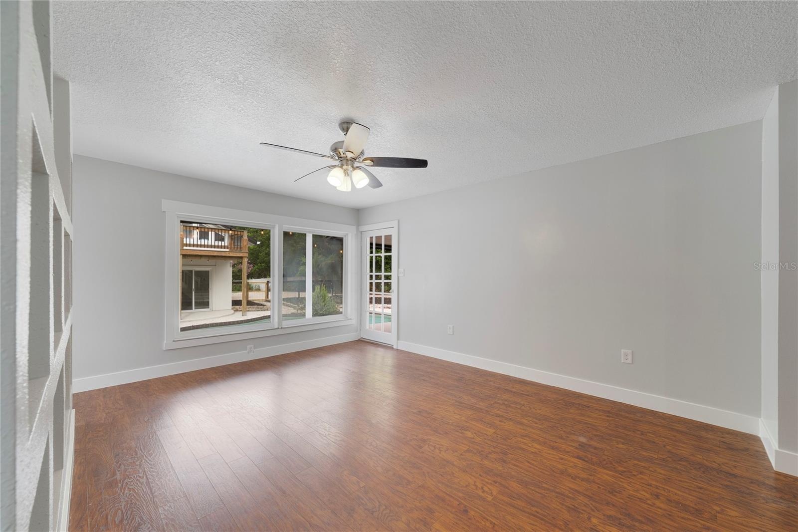 First floor primary suite