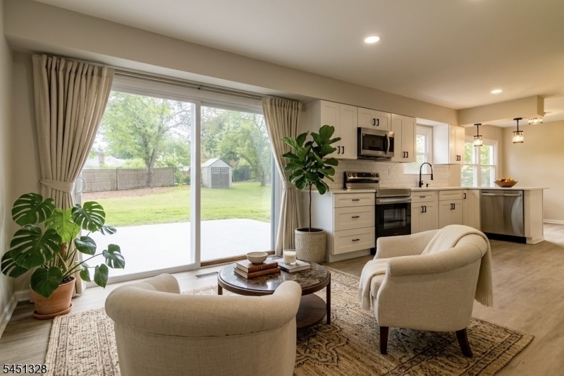 Virtually Staged Family room