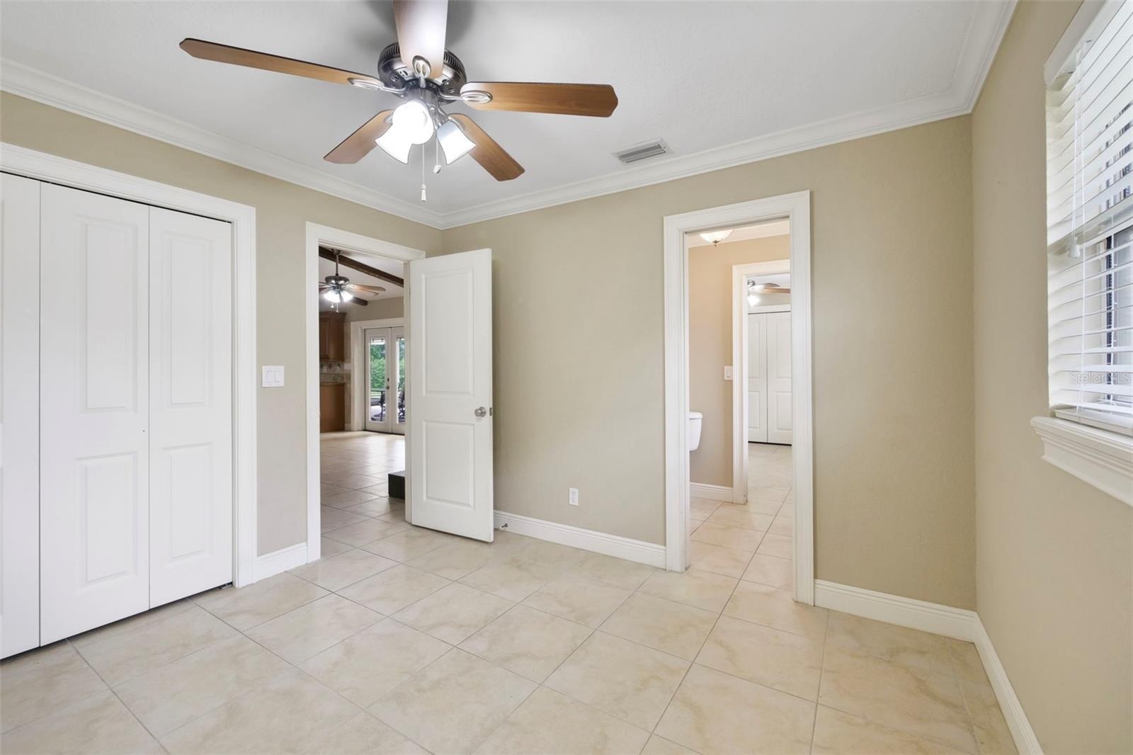 Two Bedrooms share a convenient JACK-AND-JILL BATH.
