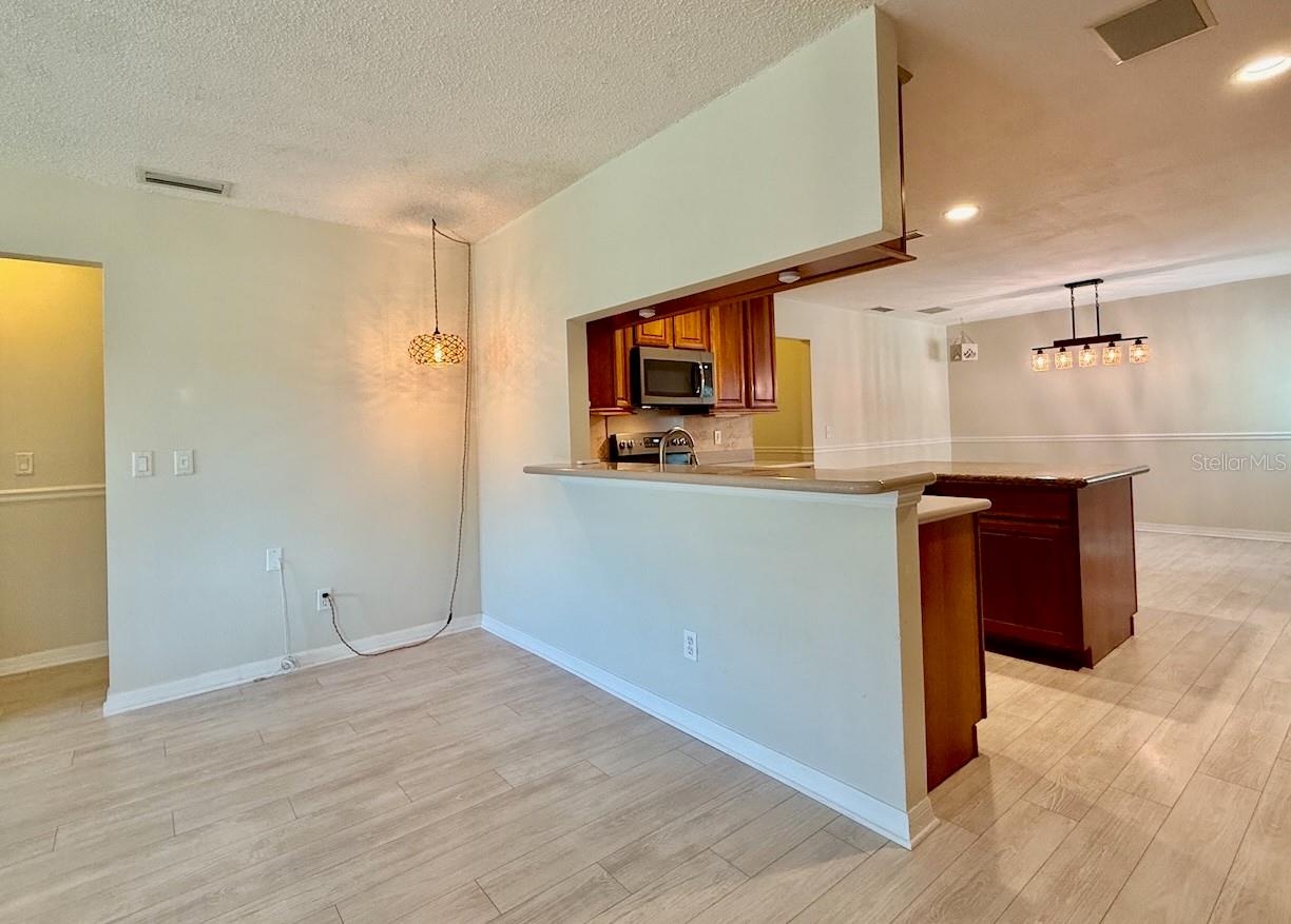 Living Room Looking to Kitchen